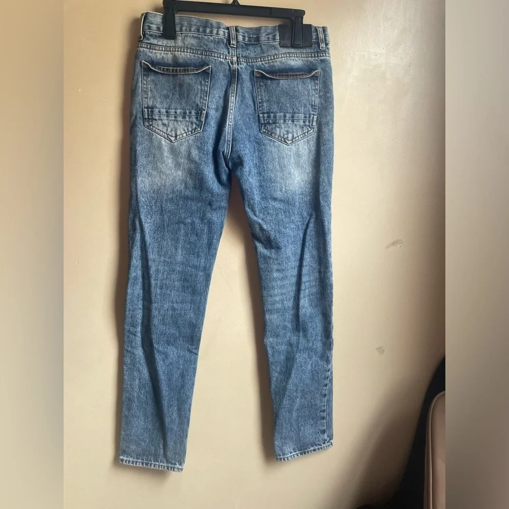Men's Blue Jeans size 32/32 acid wash